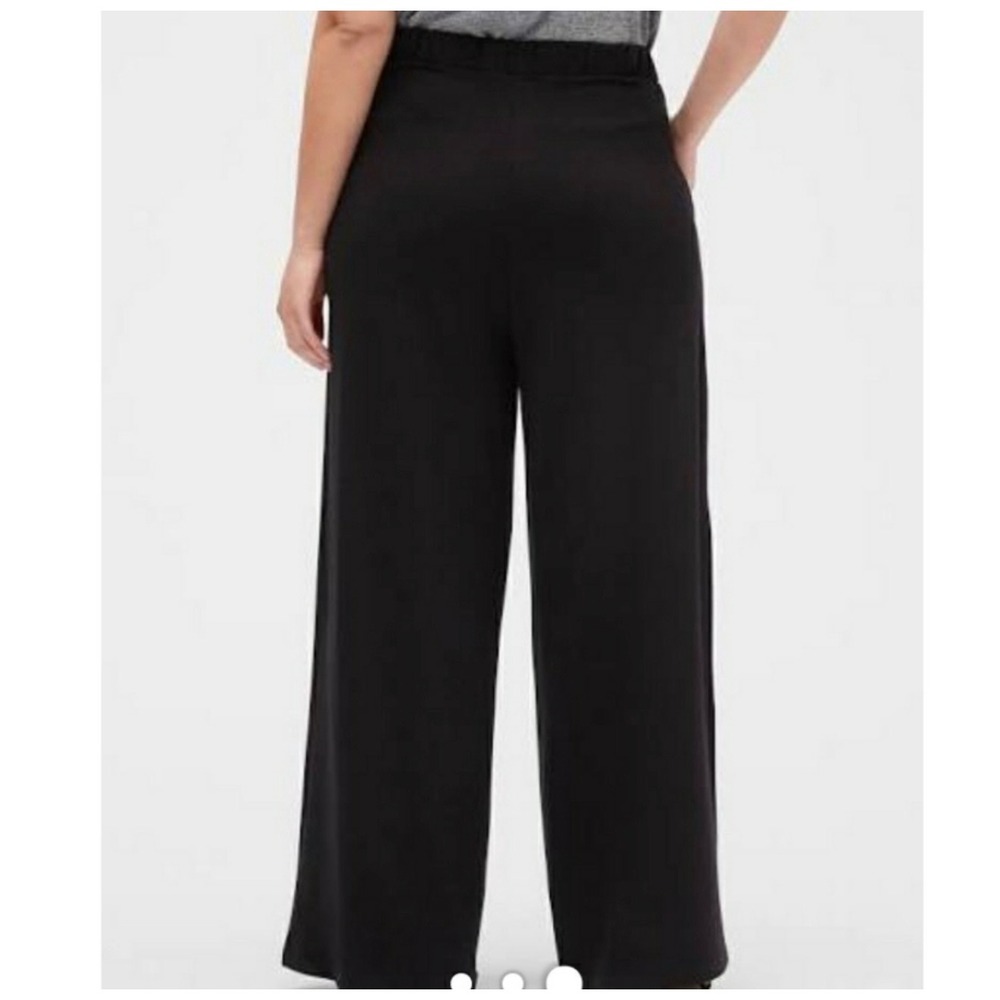Slinky Brand Black Petite 2X Pull On Career Elastic Waist Dress Pants Comfort